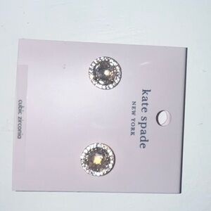 Kate Spade Gold and Silver Crystal Earrings